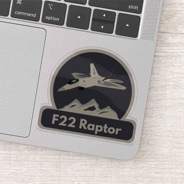 F22 Raptor Jet Fighter Aufkleber (Detail)