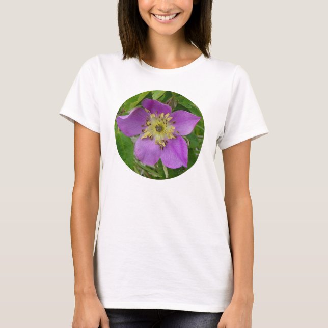F24w Alberta Wild Rose Prickly Rose T-Shirt (Vorderseite)