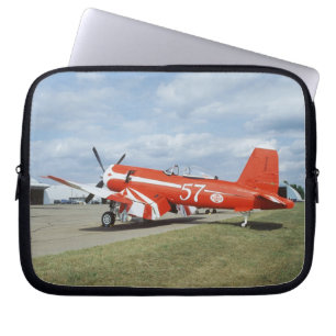 F2G-1D Super Corsair Flugzeug auf der Luftshow in Laptopschutzhülle
