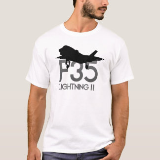 F35 - Weißstrahlflugzeug T-Shirt