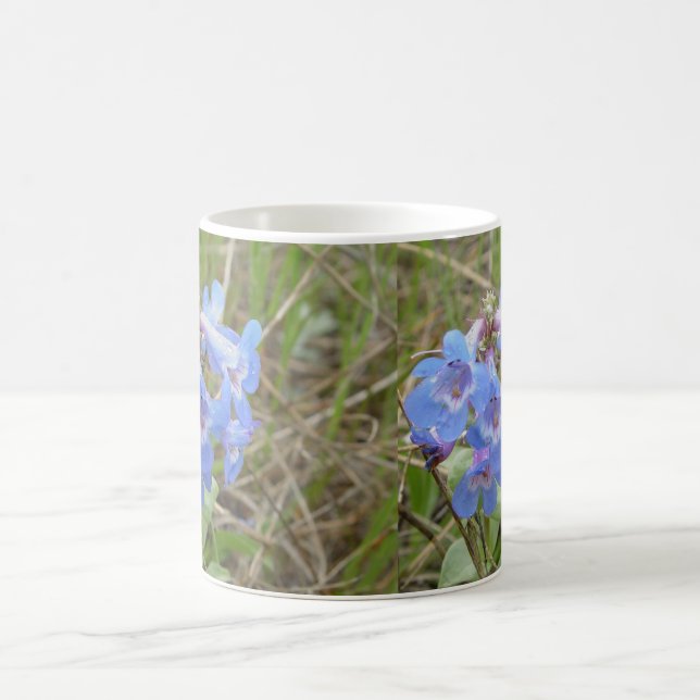 F3 Blaue Wildblumen schlanker Blauzungenkraut Kaffeetasse (Mittel)