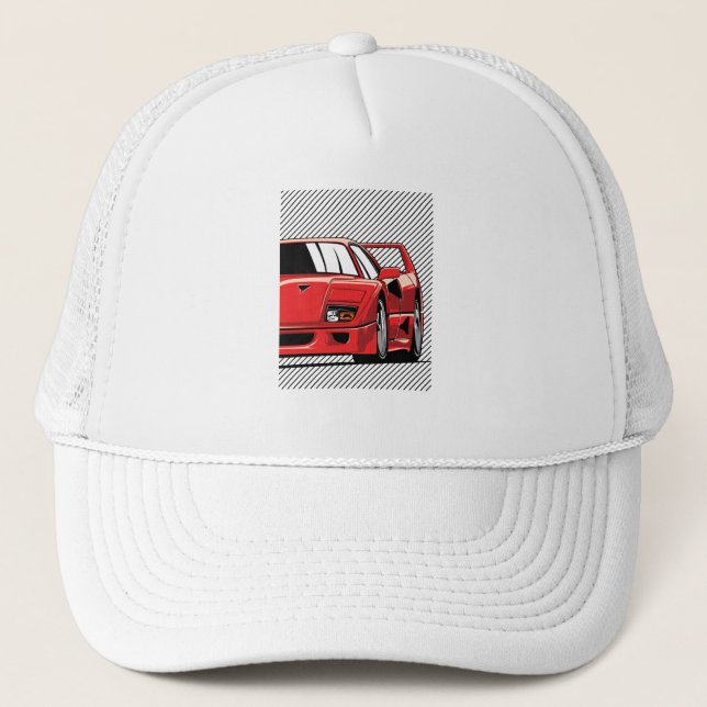F40 Racing Truckerkappe (Vorderseite)