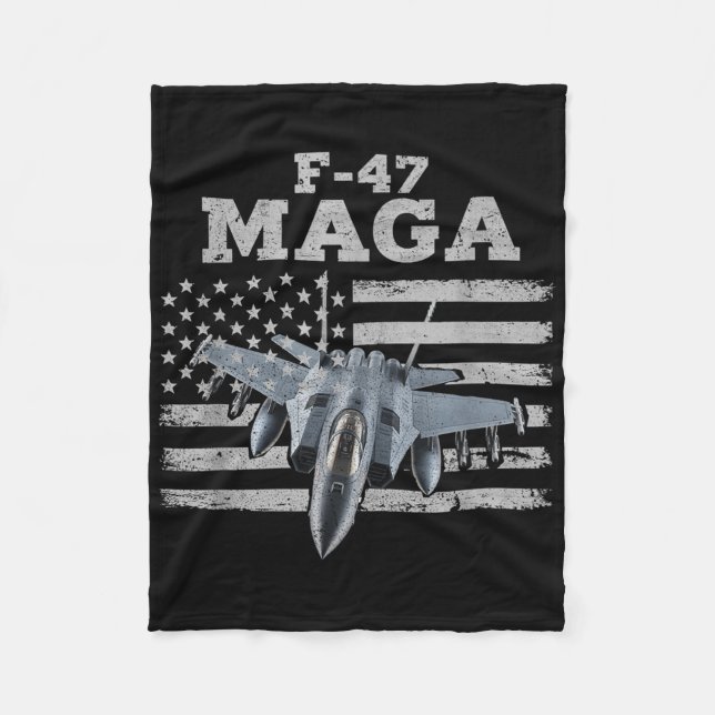 F47 Fighter Jet F-47 Jet Fighter Aircraft Fleecedecke (Vorderseite)