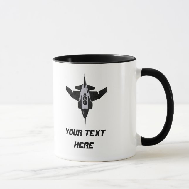 F4 Phantom Airforce Fighter Jet Military Aircraft Tasse (Rechts)