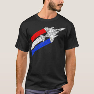 F4 Phantom Flugzeug Vintage USA Kondensstreifen Ro T-Shirt