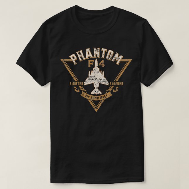 F4 Phantom II Naval Fighter Bomber Jet Interceptor T-Shirt (Design vorne)