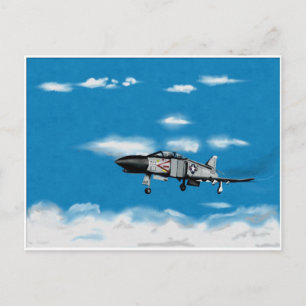 F4 Phantom Navy Jet Fighter Postkarte