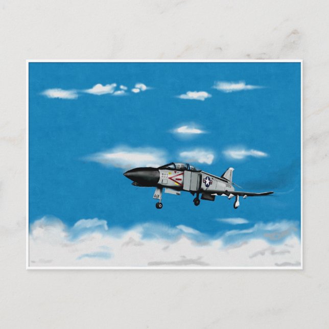 F4 Phantom Navy Jet Fighter Postkarte (Vorderseite)