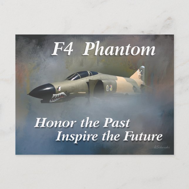 F4 Phantom-Postkarte Postkarte (Vorderseite)