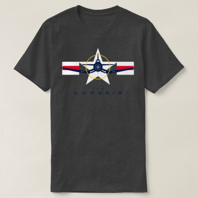 F4U Corsair Warbird Graphic1  T-Shirt (Design vorne)