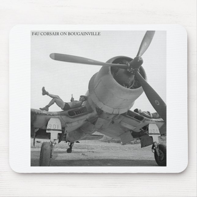 F4U CORSIAR AUF BOUGAINVILLE MOUSEPAD (Vorne)