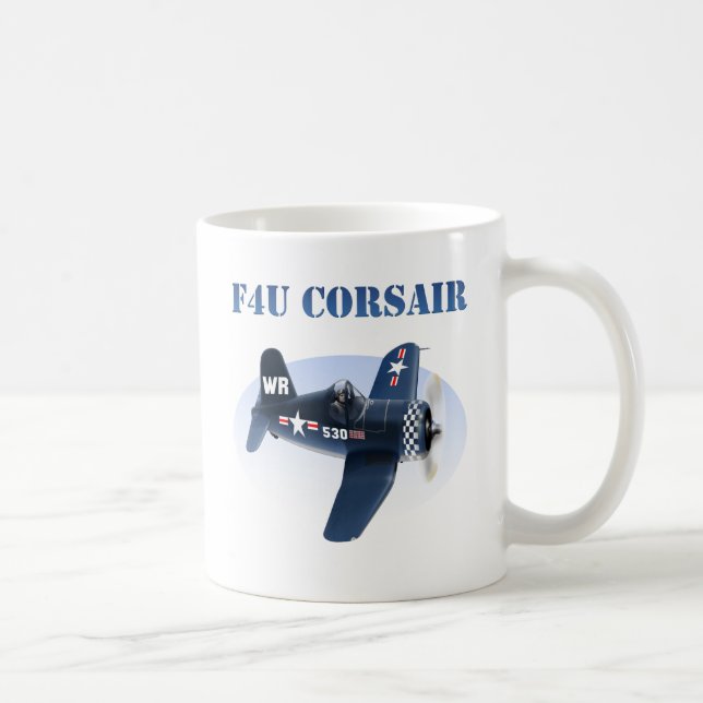 F4U Seeräuber-Flugzeug #530 Kaffeetasse (Rechts)