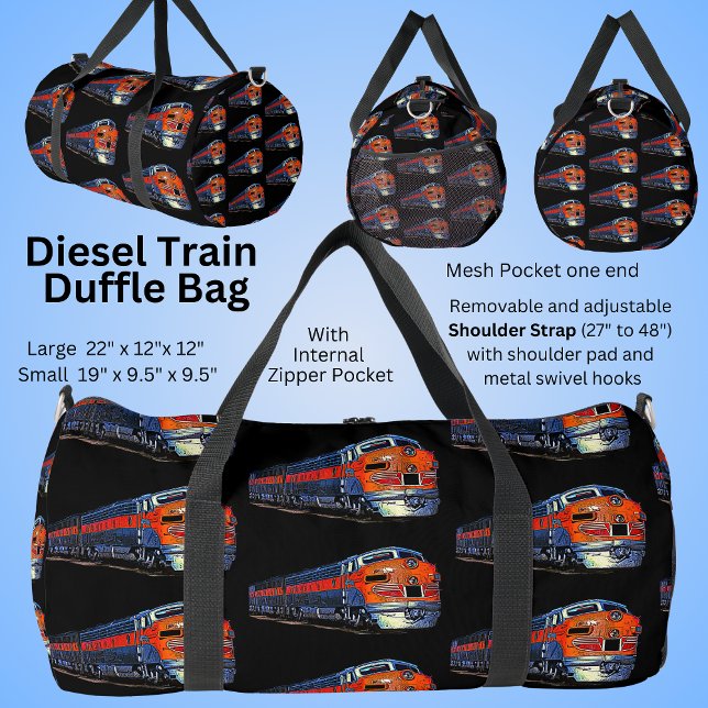 F7 Orange Diesel Lokomotive Duffle Bag (Von Creator hochgeladen)