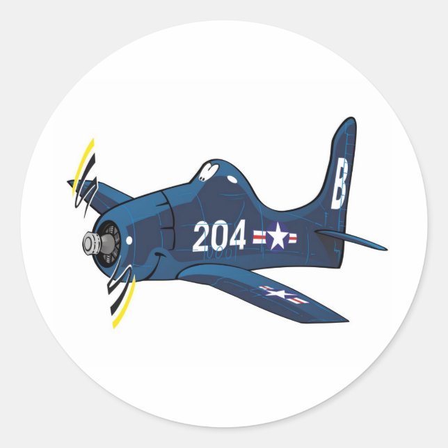 f8f Barke Runder Aufkleber (Vorderseite)