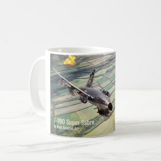  F-100 Super Sabre Kaffeetasse (Vorderseite Links)