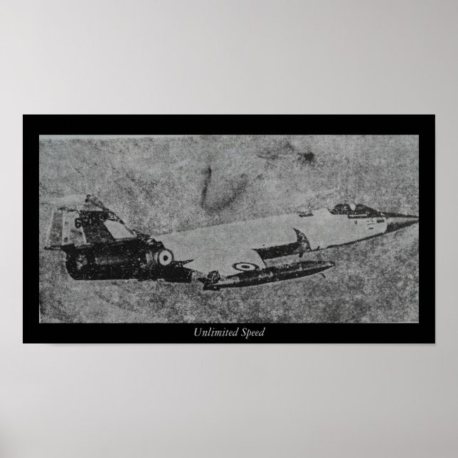 F-104 Starfighter Jet Foto Poster (Vorne)