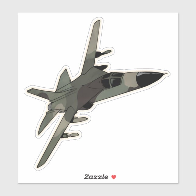 F-111 Aardvark, Strike Bomber Aircraft Aufkleber (Blatt)