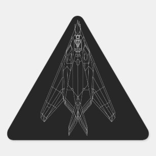 F-117 Dreieck-Aufkleber Dreieckiger Aufkleber