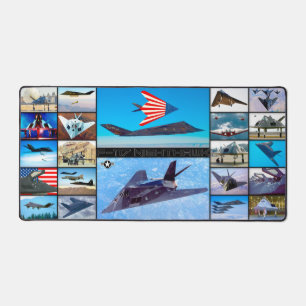 F-117 NIGHTHAWK "MONTAGE" SCHREIBTISCHUNTERLAGE