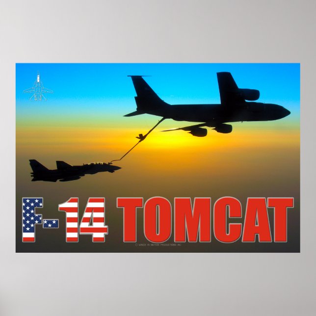 F-14 POSTER "REFUELING" TOMCAT (Devant)