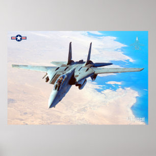 F-14 POSTER TOMCAT "PATROLE DÉSERT"