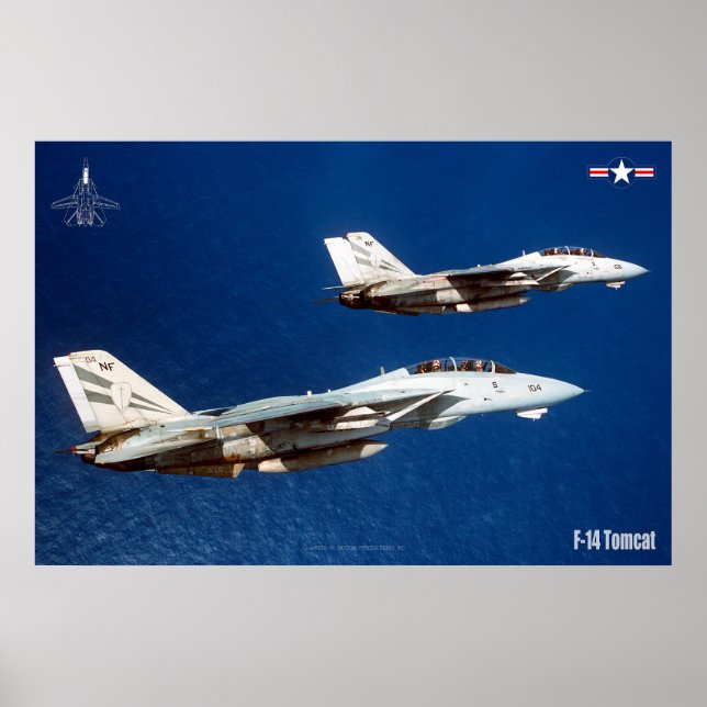 F-14 POSTER TOMCAT "WINGMAN" (Devant)