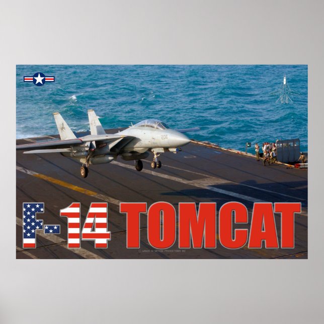 F-14 POSTER "TRAP" TOMCAT (Devant)