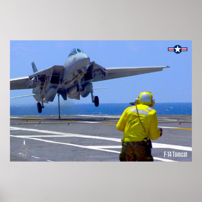 F-14 TOMCAT "HOOK DOWN" POSTER (Vorne)