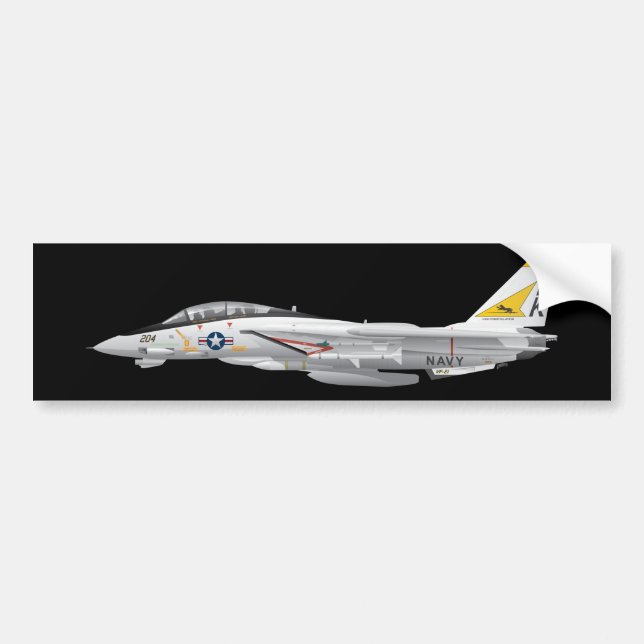 F-14 Tomcat Militärstreitjet VF-21 Autoaufkleber (Vorne)