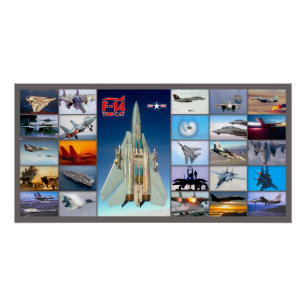 F-14 TOMCAT "MONTAGE" POSTER