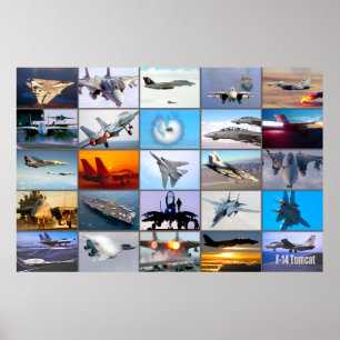 F-14 TOMCAT "MONTAGE" POSTER