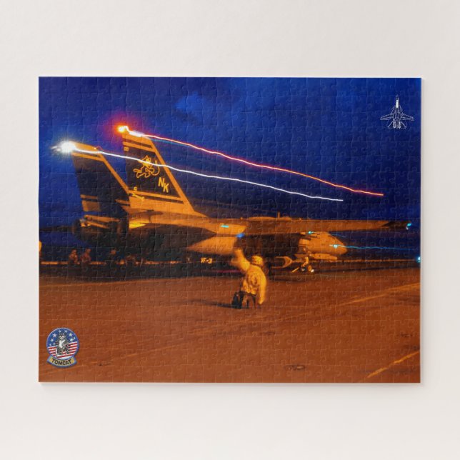 F-14 TOMCAT "NIGHT LAUNCH" (16x20 inch) (Horizontal)