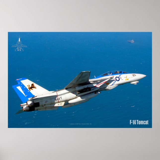 F-14 TOMCAT "ON PATROL" POSTER (Vorne)