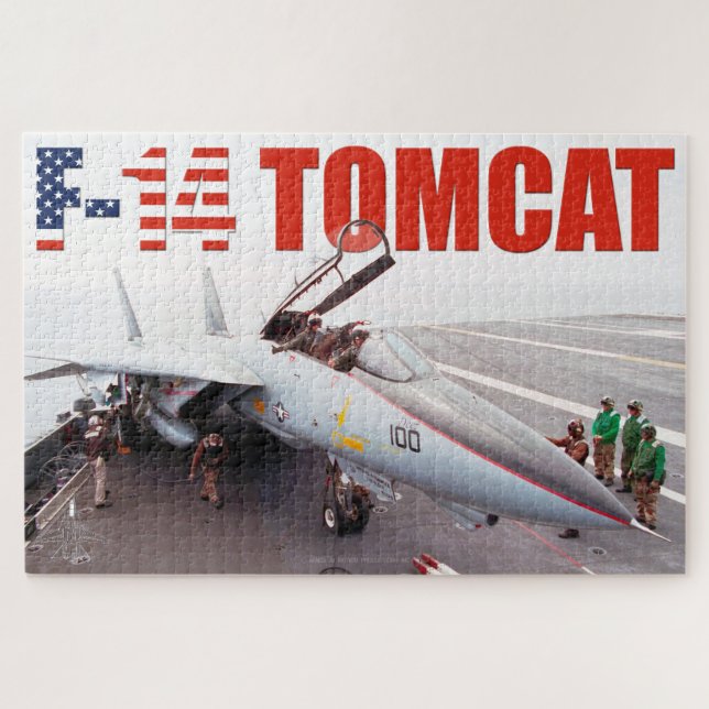 F-14 TOMCAT "PREFLIGHT" (20 x 30 Zoll) (Horizontal)