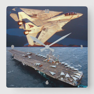 F-14 TOMCAT QUADRATISCHE WANDUHR