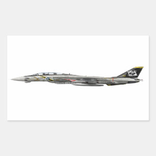 F-14 Tomcat Rechteckiger Aufkleber