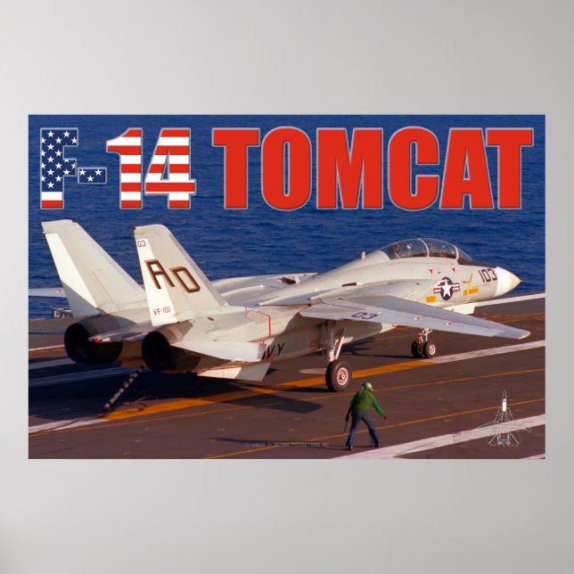 F-14 TOMCAT "TRAP" POSTER (Vorne)
