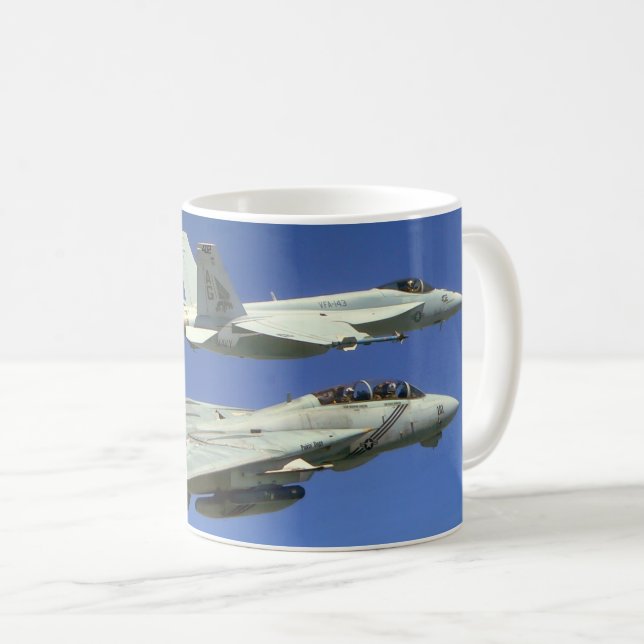F-14 TOMCAT "WINGMAN" KAFFEETASSE (VorderseiteRechts)