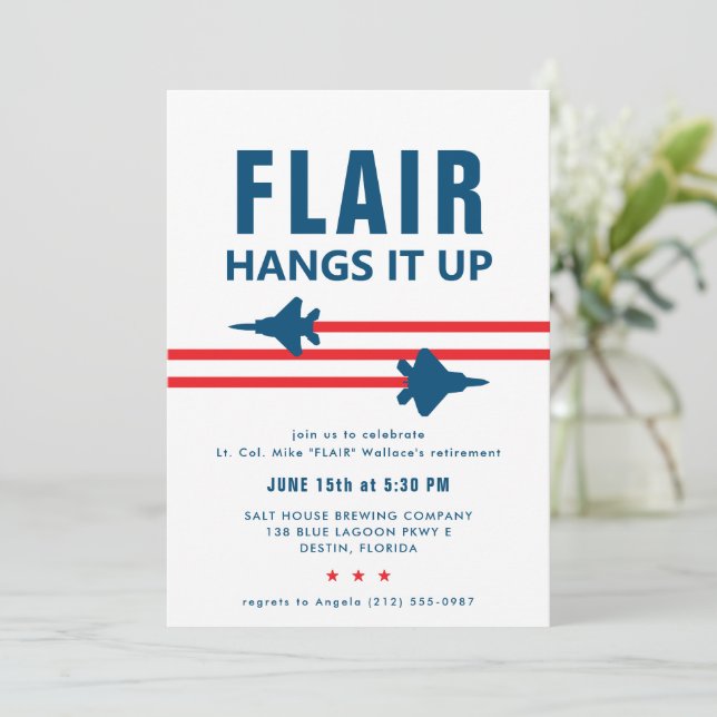 F-15 und F-22 Party Einladung für Kampfjets (Stehend Vorderseite)
