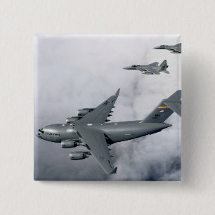 F-15B Eagles Eskorte der erste Hawaii-ansässige Button