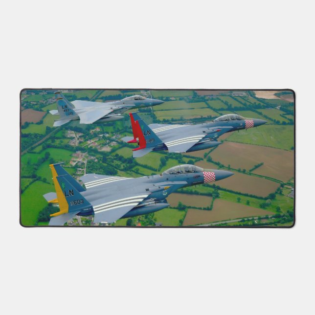 F-15E STRIKE EAGLE und F-15C EGFL Schreibtischunterlage (Vorderseite)