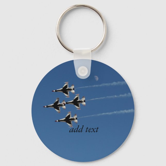F-16 Donnervögel Diamantbildung Schlüsselanhänger (Vorderseite)