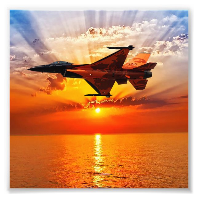 F-16 Falken bekämpfen Fotodruck (Vorne)