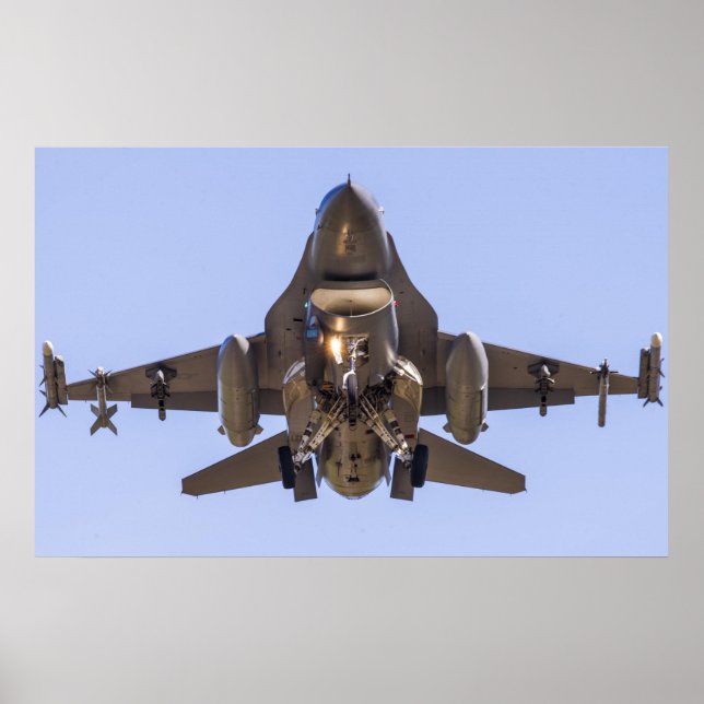 F-16 Falken bekämpfen Poster (Vorne)