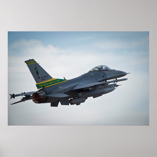 F-16 Falkenflugzeuge Poster (Vorne)