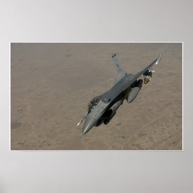 F-16 Falkenflugzeuge Poster (Vorne)
