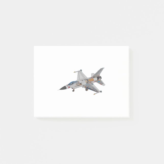F-16 Interne Mechaniken für militärische Kampfjets Post-it Klebezettel (Vorderseite)