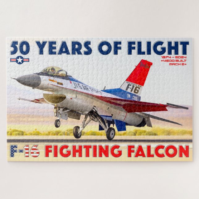 F-16 KÄMPFUNG FALCON - 50 JAHRE! (20 x 30 INCH) (Horizontal)