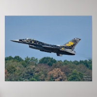 F-16-Startplakat für Kampfflugzeuge