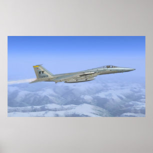 F-16 Streik Eagle Poster